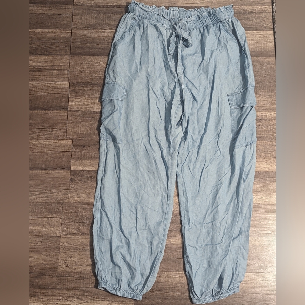 L Aerie Baby Blue Breezy Bottoms Pants